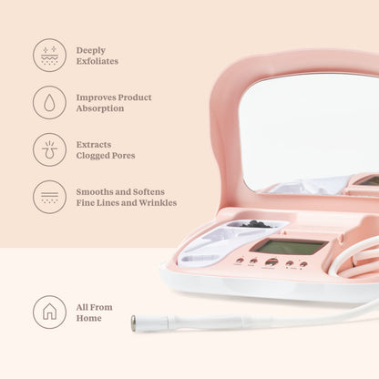 Trophy Skin MicrodermMD - At Home Microdermabrasion Kit - Anti Aging and Acne Treatment - Contains Real Diamond and Pore Extractor Tips to Rejuvenate Skin and Reduce Acne Scars