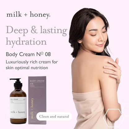 milk + honey Body Cream for Women and Men, Ultra-Nourishing Moisturizing Lotion
