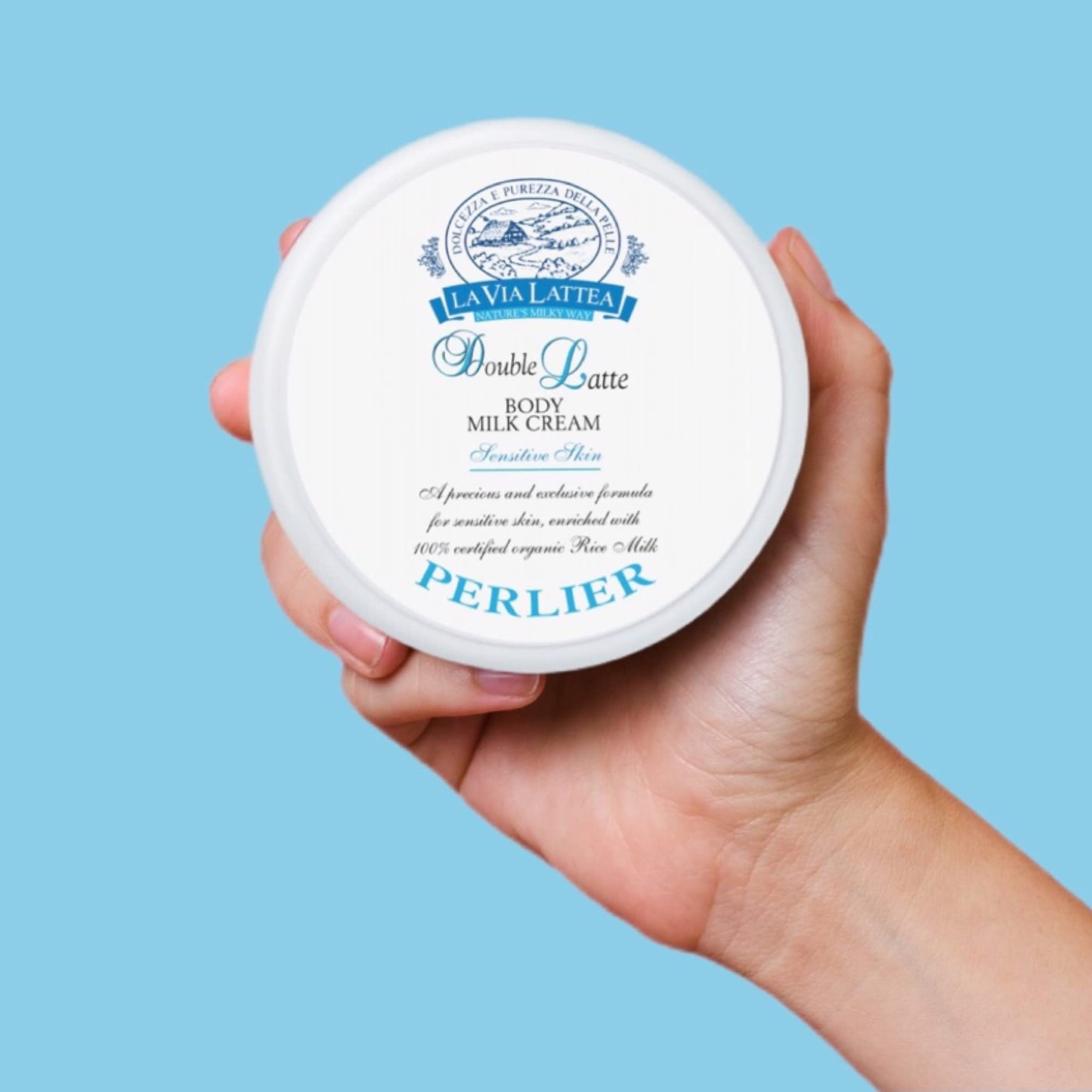 Perlier Double Latte Body Milk Cream For Senitive Skin ~ 6.7oz
