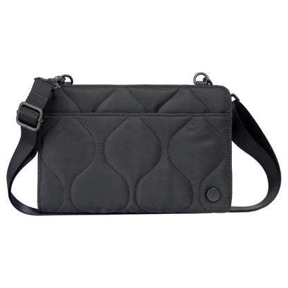 Samantha Brown To-Go RFID Blocking Quilted Travel Wallet Crossbody, Grey