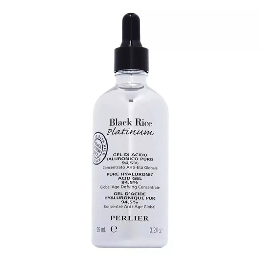 Perlier Megasize Black Rice Pure Hyaluronic Acid Gel 94.5% - 3.2 oz.